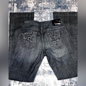 Express Dark Denim with Sequin Detail-new